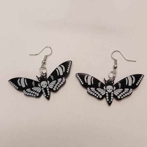 NWT Death Moth Earrings - Picture 1 of 3